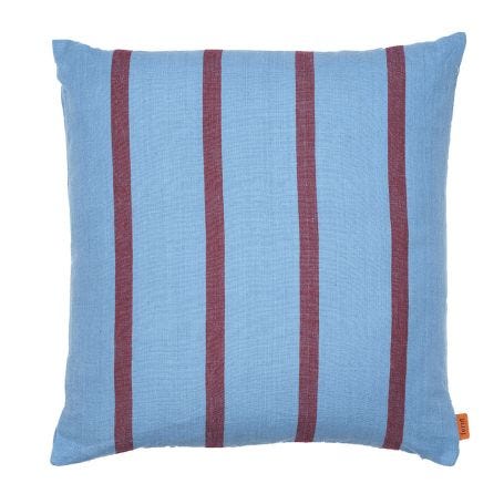 Grand Cushion Faded Blue Burgundy 50 x 50cm