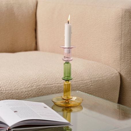 Flare Candle Holder Rainbow Tall