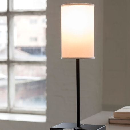 Fold Table Lamp White Black