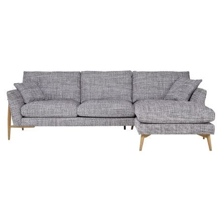 Forli Right Hand Corner Chaise T239 Upholstery Oak Frame 