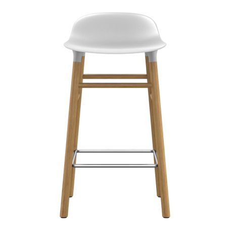 Form Barstool with Plastic Seat