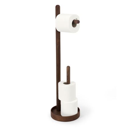 Yoku Freestanding Toilet Roll Holder Round