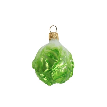 Glass Brussel Sprout Decoration