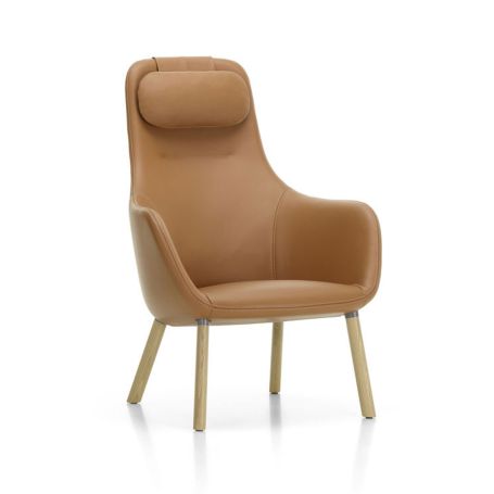 HAL Lounge Chair, Cognac Leather Oak Legs