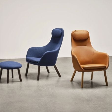 HAL Lounge Chair, Cognac Leather Oak Legs