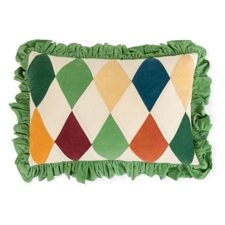 Harlequin Cord Cushion Pistachio 60 x 40cm