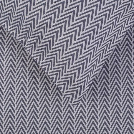 Herringbone Navy Standard Pillowcase