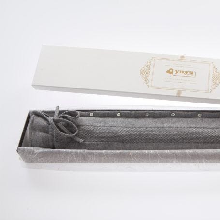 Long Hot Water Bottle Cashmere Belgravia Knit Stone Grey