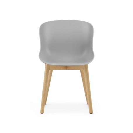 Hyg Chair Grey Shell Oak Legs