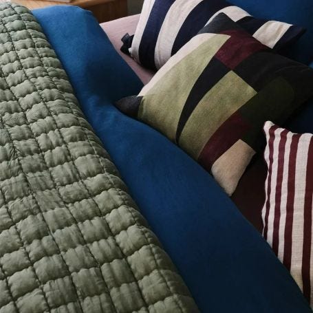 Silk Bedspread Throw Sage