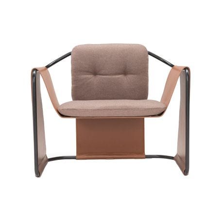 Kimono Armchair St moritz 90 and Cuoio Leather 26