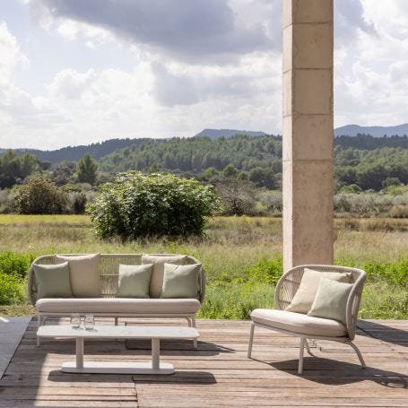 Kodo Outdoor Coffee Table Dune White