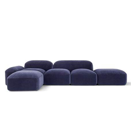 Lapis Sectional Sofa Composition 3 Nobilis Fabric 25