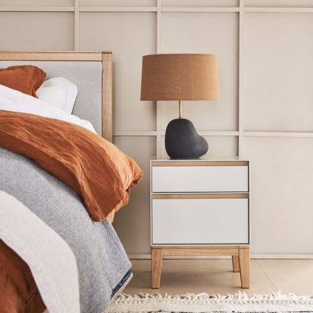 Lars Bedside Table Cashmere