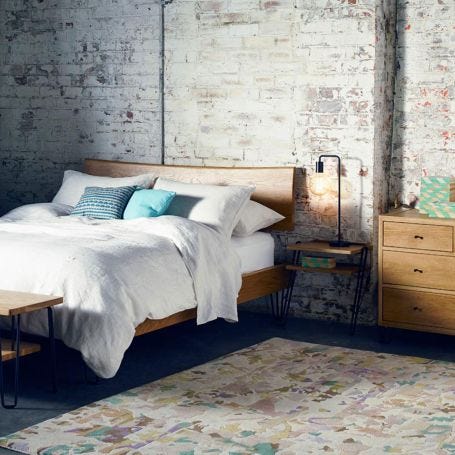 Brunel Lean-To Side Table Metal