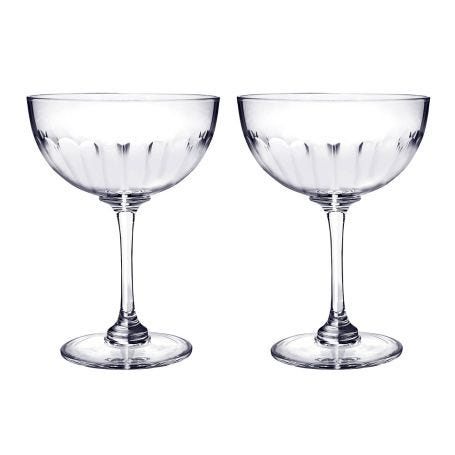 Champagne Saucers Lens Set of 2