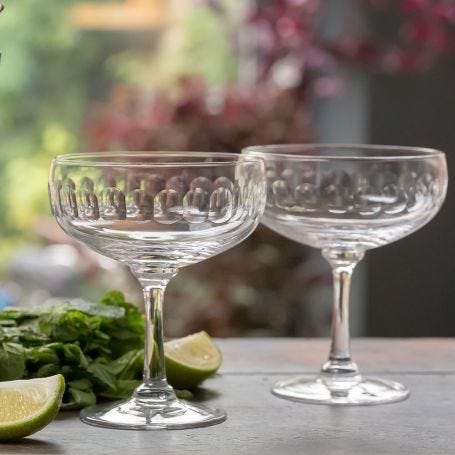 Cocktail Glasses Lens Set of 4