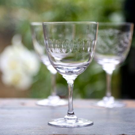 Wine Glasses Lens Set of 2