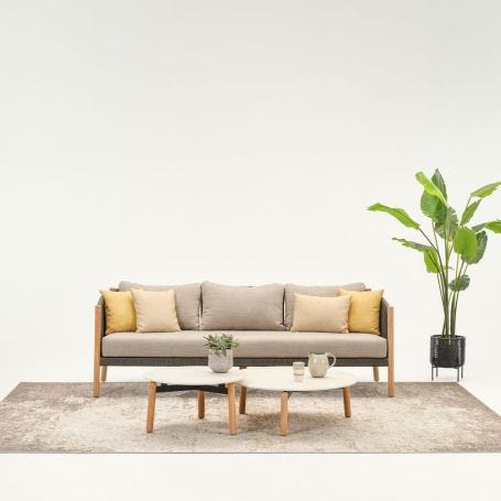 Lento Lounge Sofa 3 seater Almond
