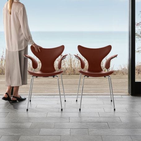 Lily Armchair Grace Leather Anniversary Piece
