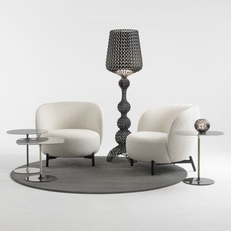 Lunam Armchair White Orsetto
