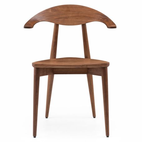 Manta Chair in Danish Oiled Walnut - Front View