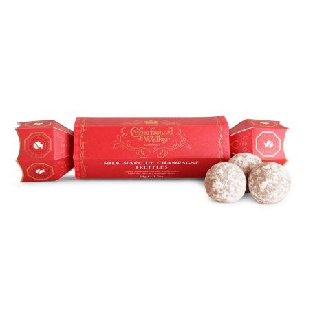 Milk Marc De Champagne Truffle Cracker