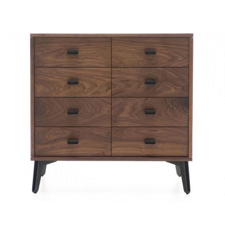 McQueen 8 Drawer Chest Walnut