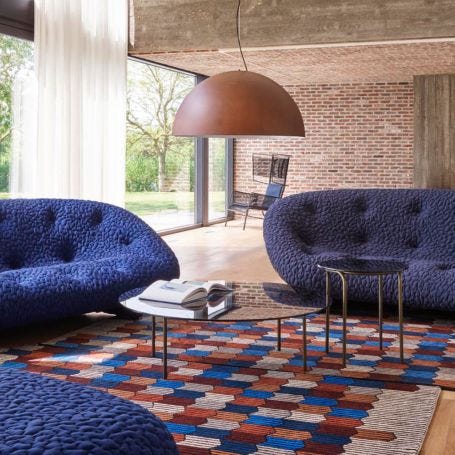Memoire D'une Trame Rug Blue 200 x 300cm