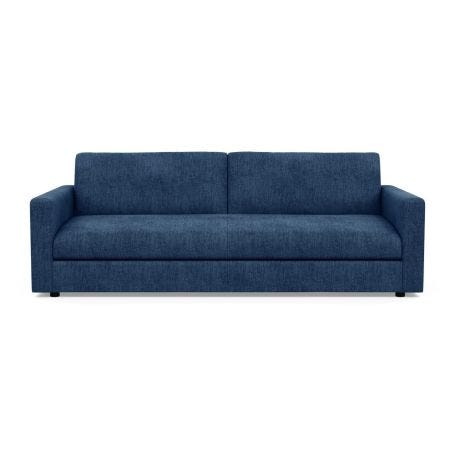 Nimbus 4 Seater Sofa Broad Weave Lagoon Black Feet