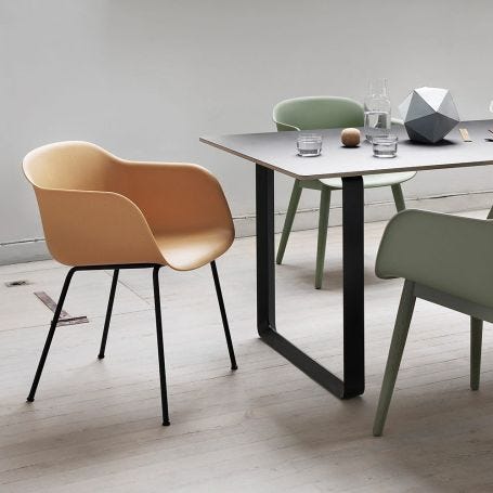 Fiber Armchair Tube Base