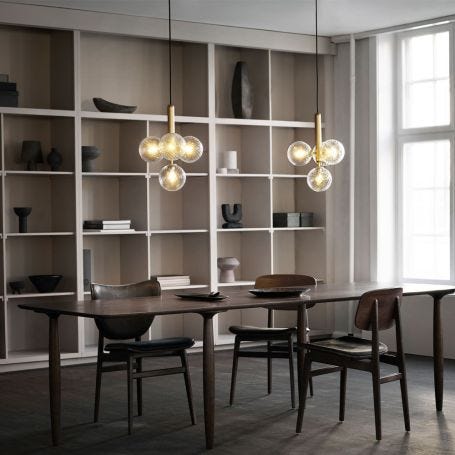 Miira 4 Pendant Light Brass