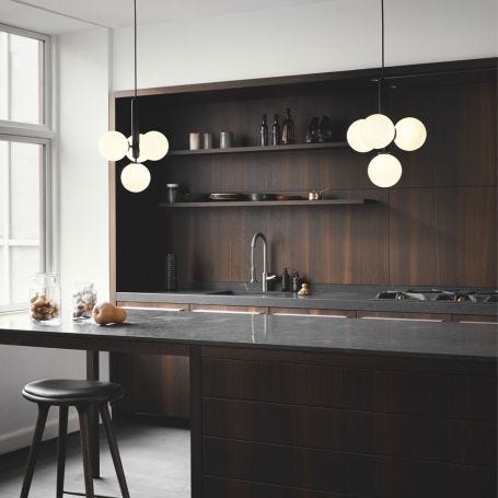 Miira 4 Pendant Light Rock Grey