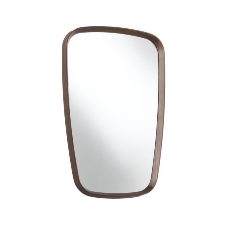 Mix 1 Rectangular Wall Mirror Canaletta Walnut