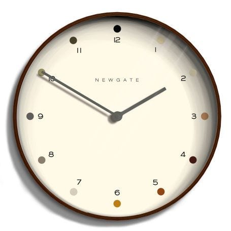 Mr Clarke Wall Clock Dark Dot Large