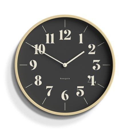 Hopscotch Wall Clock Pale Plywood