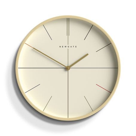 Mr Clarke Wall Clock Pale Hockey Dial
