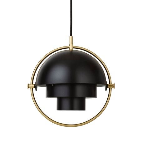 Multi-Lite Pendant Light Brass Frame Small