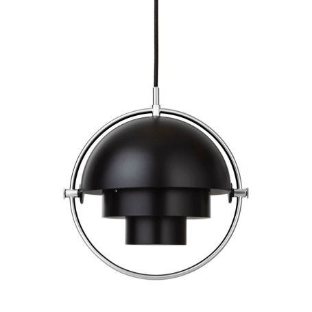 Multi-Lite Pendant Light Chrome Frame Small