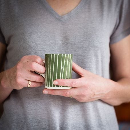 Sgraffito Demi Mug