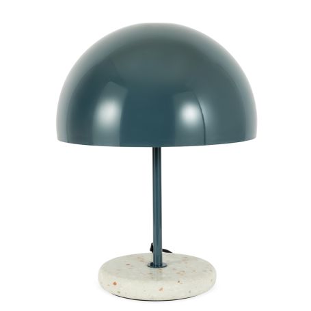 Mushroom Table Lamp Blue Terrazzo