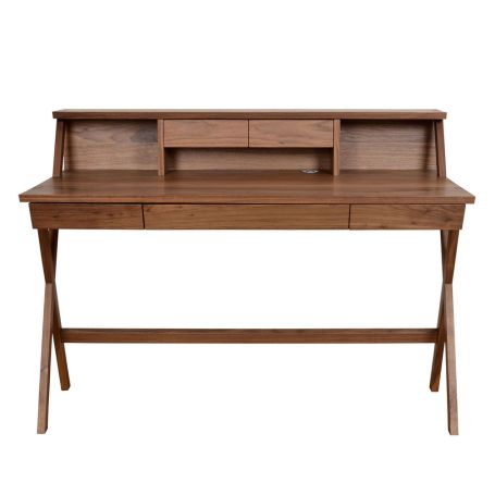 Navarra Desk With Top 3 Drawers Walnut