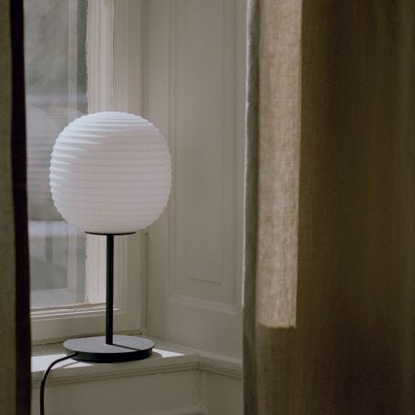 Lantern Table Lamp Black Base