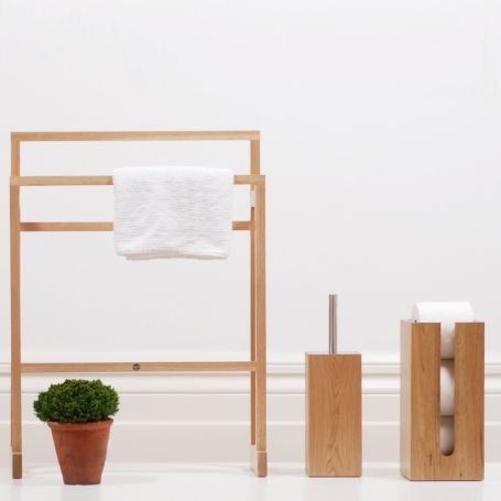 Wooden Freestanding Towel Rail Large