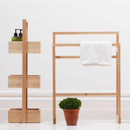 Bathroom Storage Stand Wood