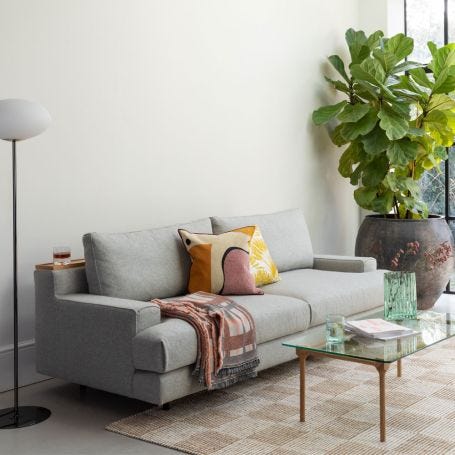 Orso 2 Seater Sofa with Champagne Shelf