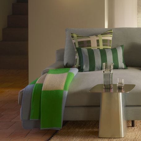Pop Wool Throw Green 130 x 200cm