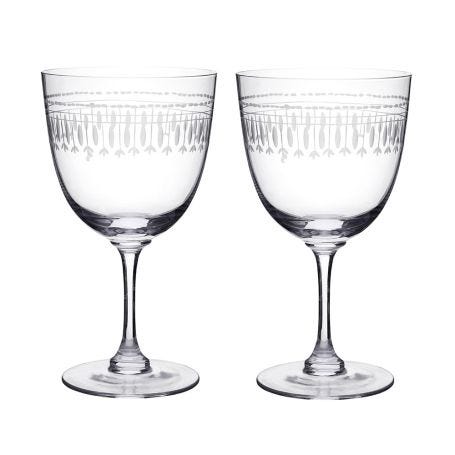 Wine Glasses Ovals Set of 2