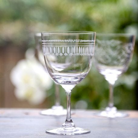 Wine Glasses Ovals Set of 2