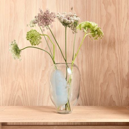 Jali Vase Ice Blue Large